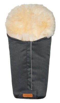 Nordlys Idun Mini Lammeskinnspose, Grey/Natural