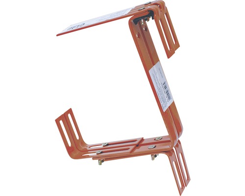 Bloembakhouder type C, 3-voudig verstelbaar voor balustrades, terracotta