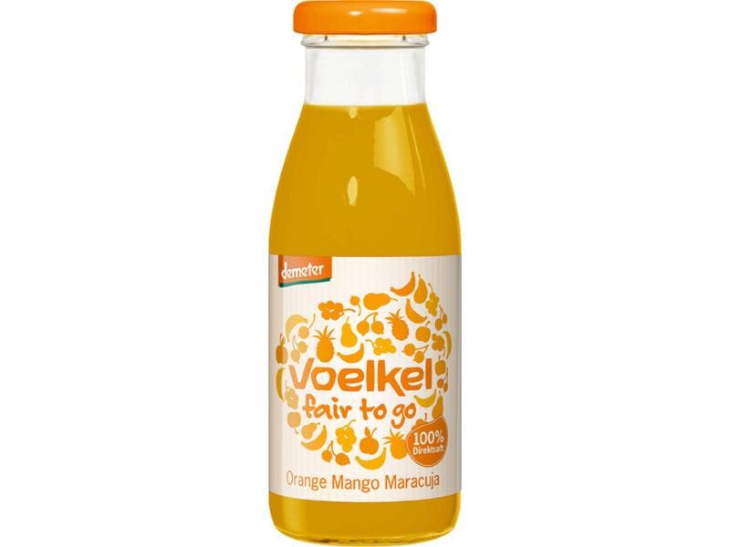 Voelkel Bio Demeter fair to go Orange Mango Maracuja 250 ml Bio-zertifizierter Fruchtsaft
