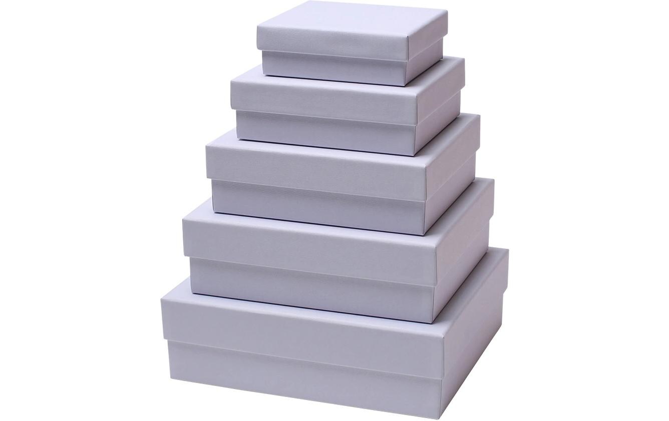 Geschenkbox Valerie 5 Stück, ViolettRechteckiger Geschenkkarton