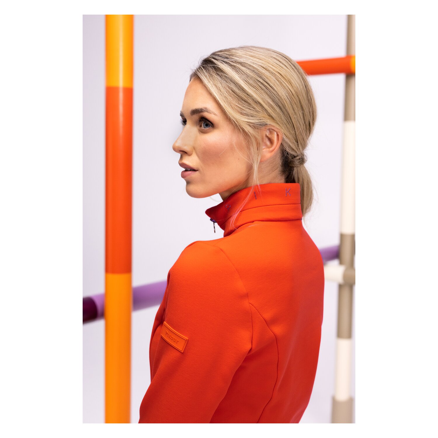 PIKEUR Polartec-Shirt SPORTS Collection - burnt organge