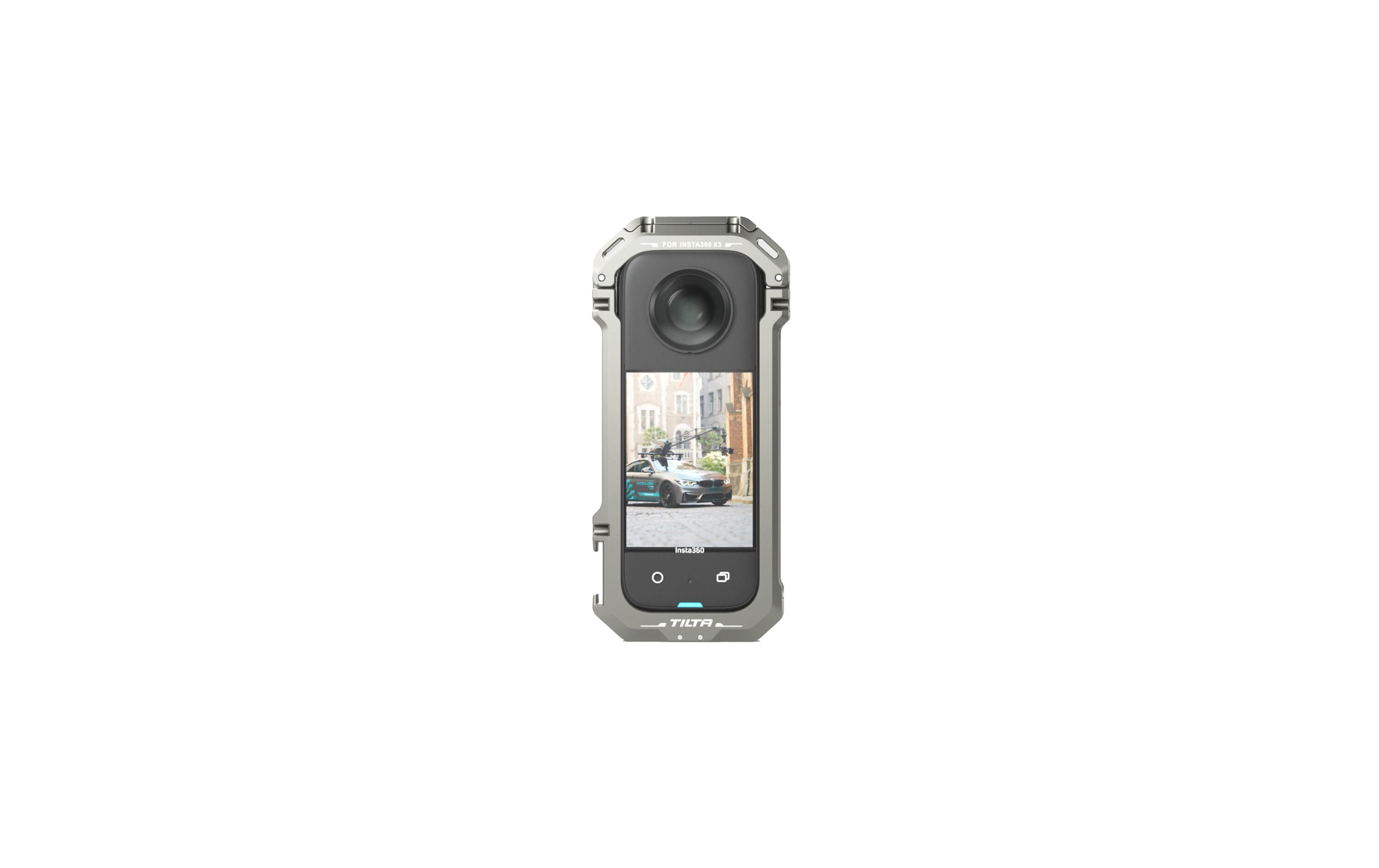 Cage Insta360 X3 - Titanium GrayBietet eine schützende Panzerung und verbessert die Funktionalität erheblich