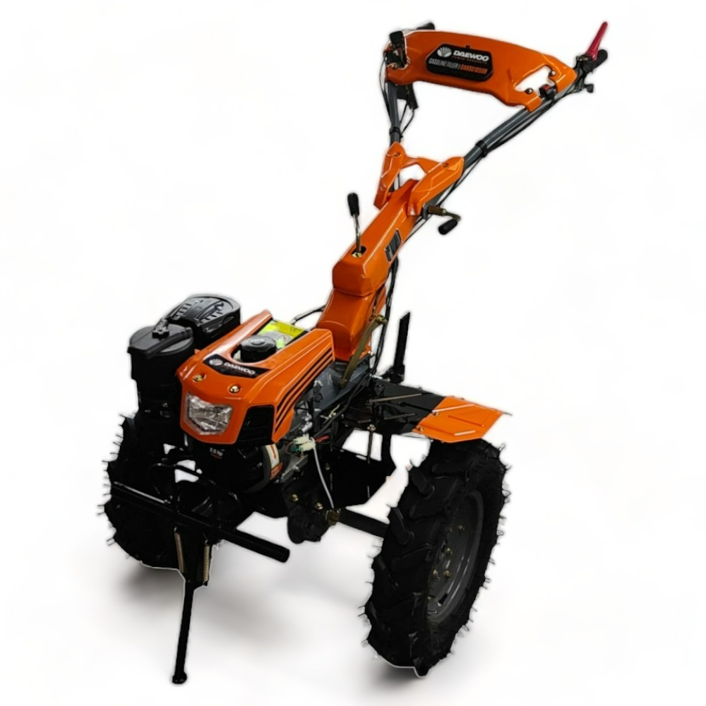 Motoculteur thermique à traction 212cm3, largeur de travail jusqu'à 130cm, 2 vitesses av/1 ar, guidon ajustable - daewoo dabsg1050b