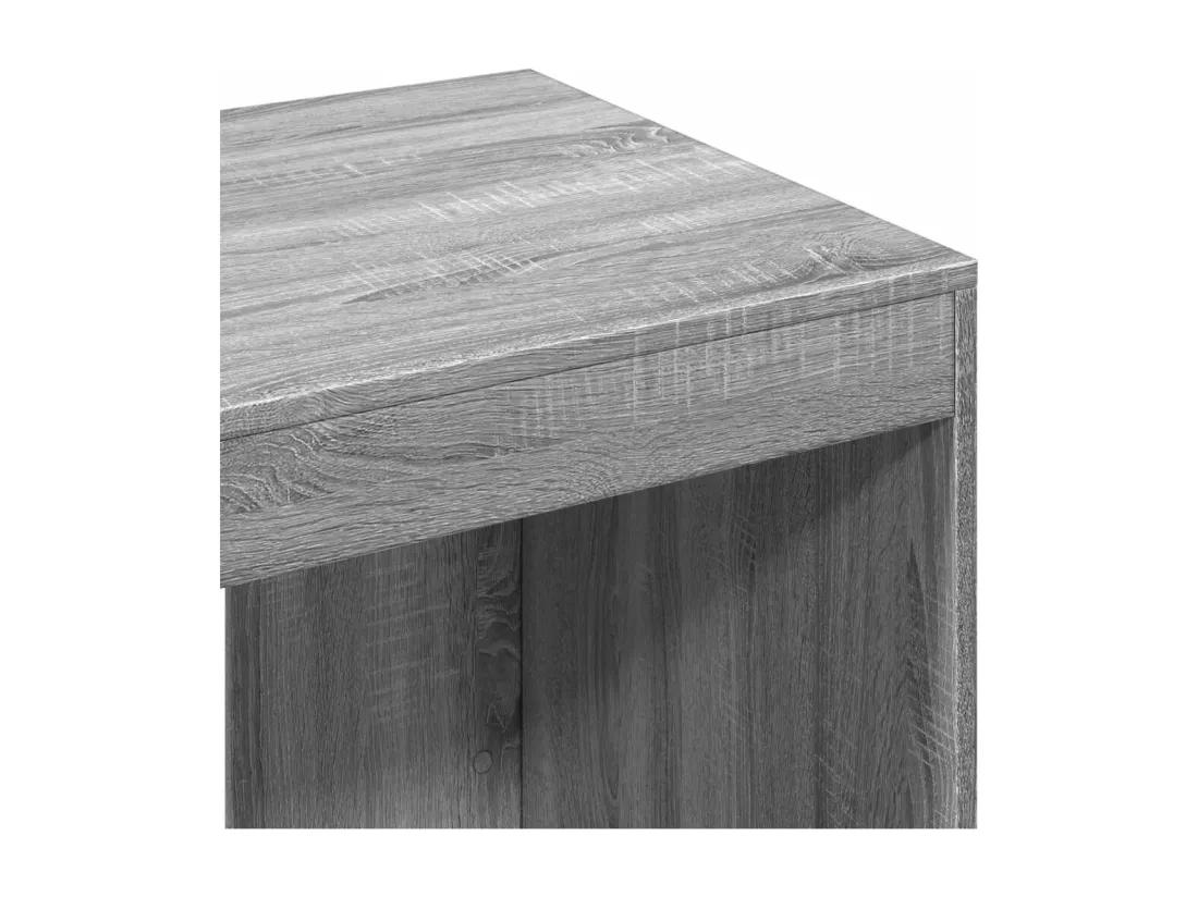 Bureau sonoma gris 103,5x56,5x94 cm bois d'ingénierie