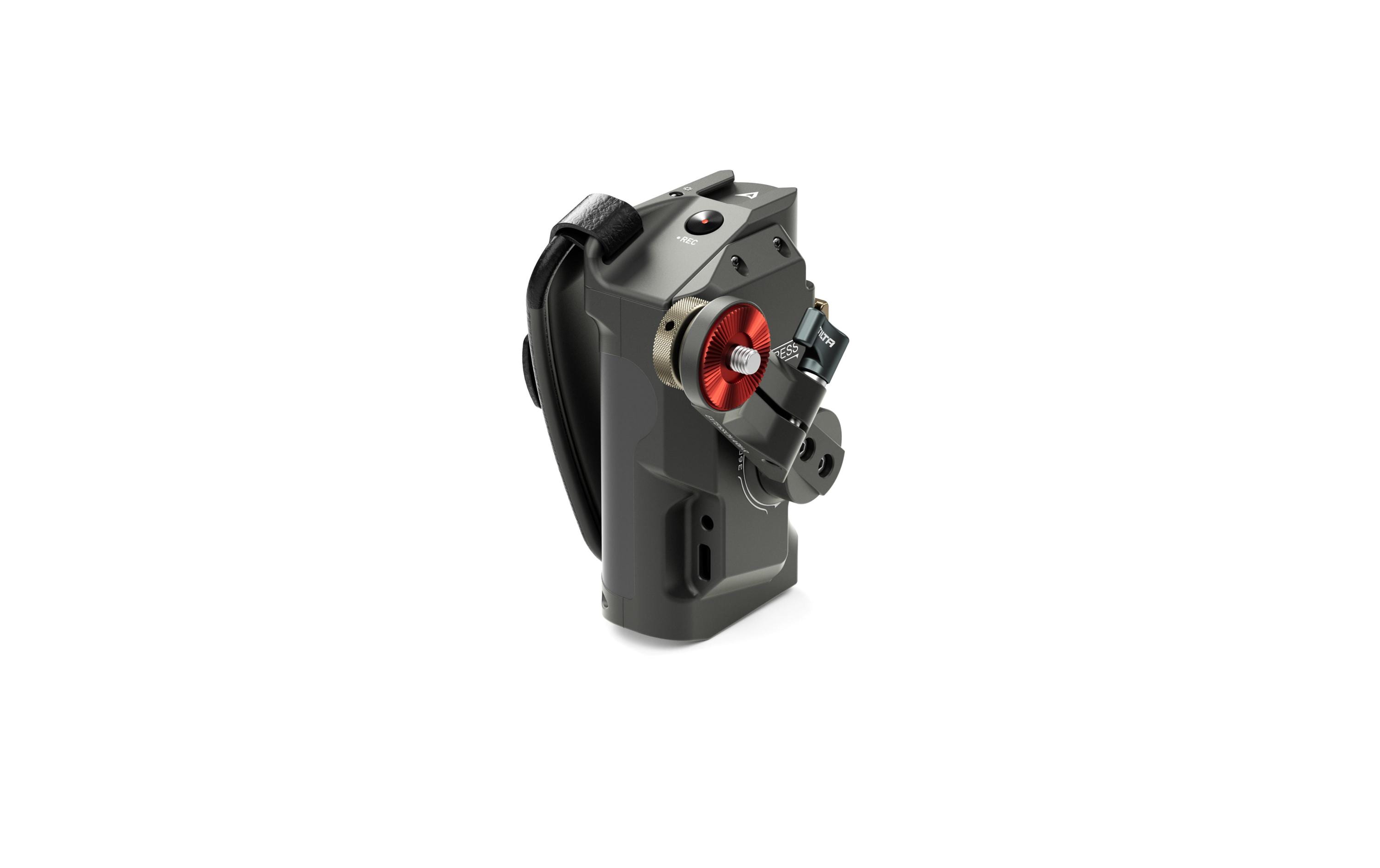Left Side Advanced Power Handle with R/S Type V - Tilta Gray<br>Wird an der linken Seite der Tiltaing-Kamerakäfige befestigt