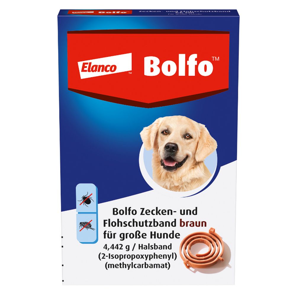 Bolfo® Zecken- und Flohschutzband braun für große Hunde