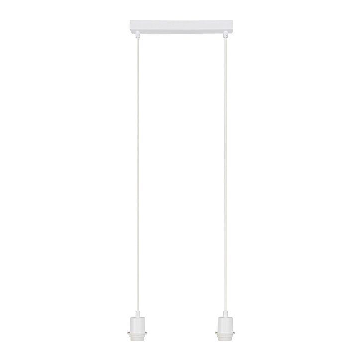 Monture Ibara Corep 2 lumières E27 IP20 blanc l.30 x H.88,5 x p.5 cm