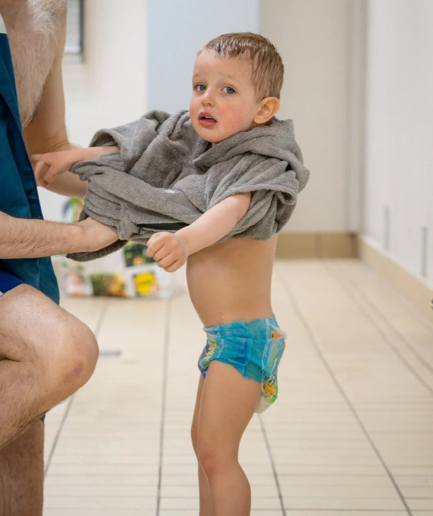 Watery badeponcho til børn - Bomuld - Pink