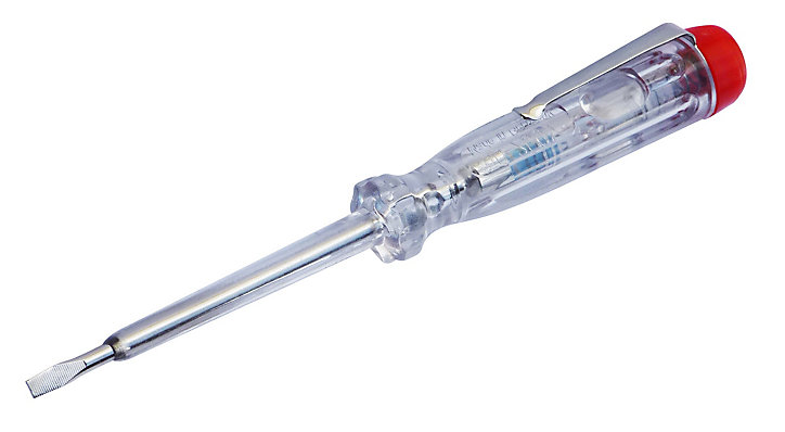 Tournevis testeur de tension VDE lame acier SL-plat 3 mm Outilfrance