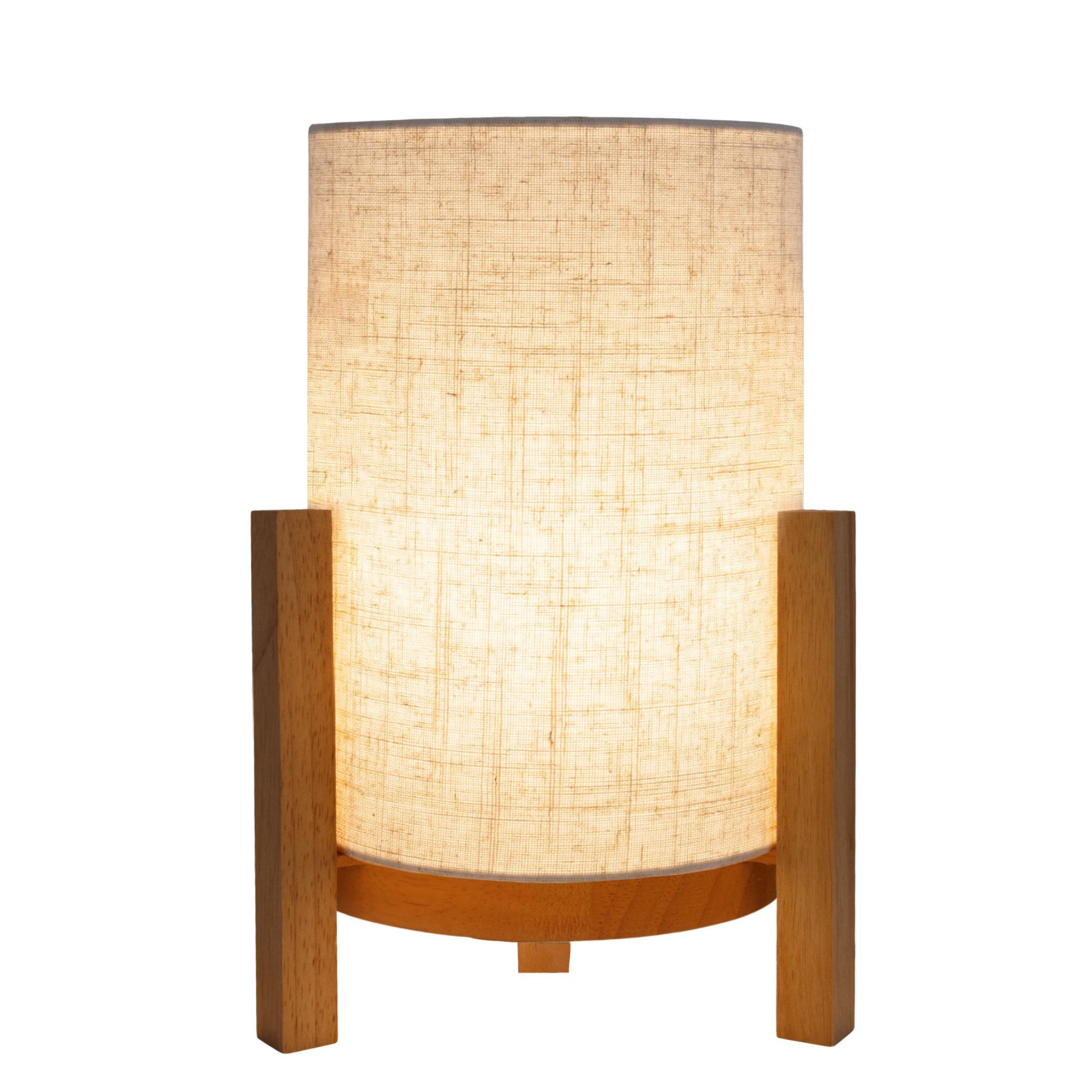 LED-Akkutischleuchte MADITA - natur - dimmbar - 32 cm Höhe