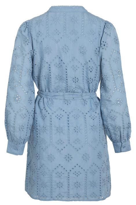 Vila blauwe dames jurk