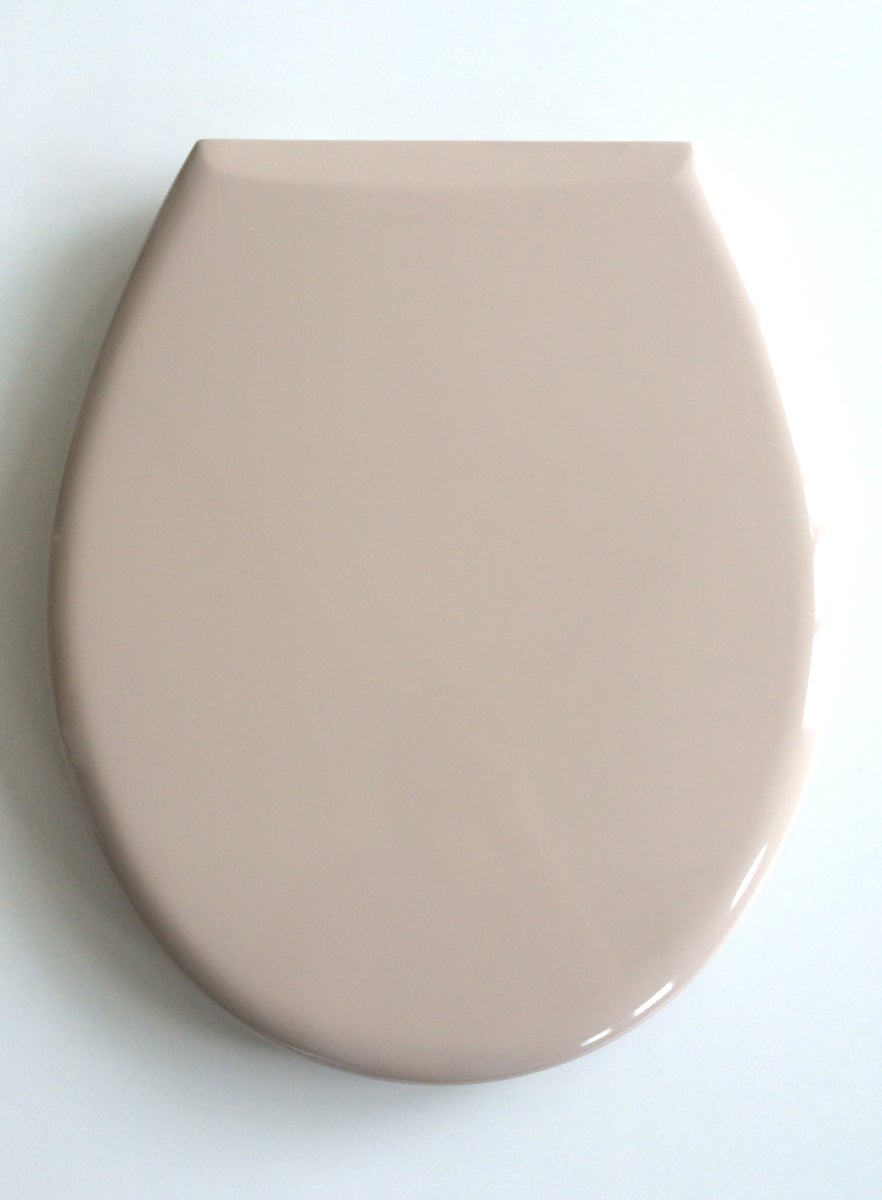 Klassieke toiletzitting Bernina beige, Duroplast, past op alle gangbare toiletten