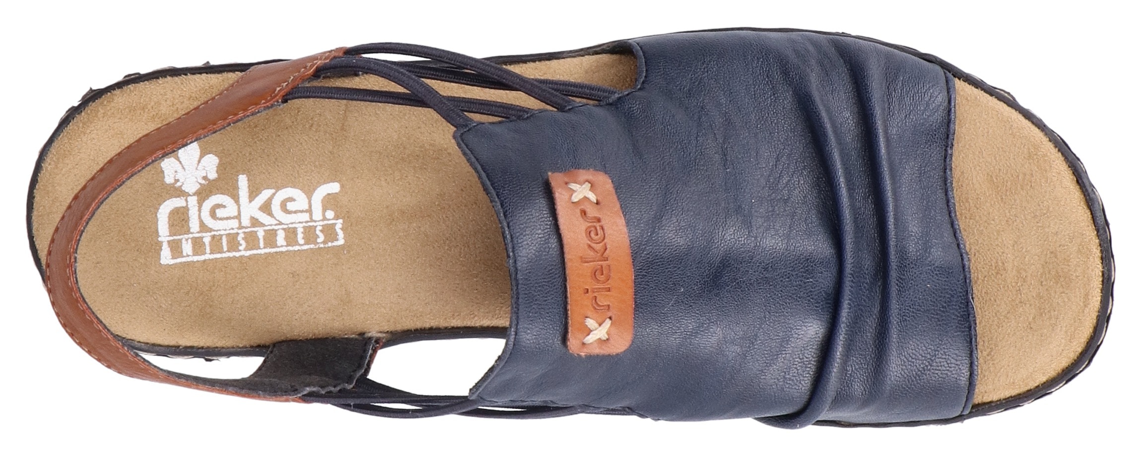 Rieker Keilsandalette  , Sommerschuh, Sandale, Keilabsatz, mit Stretchbänder