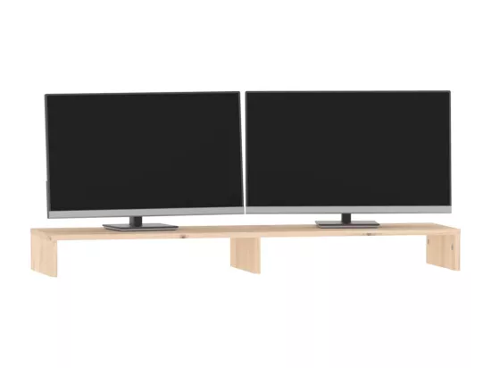 Support pour moniteur 100x27x10 cm Bois de pin solide