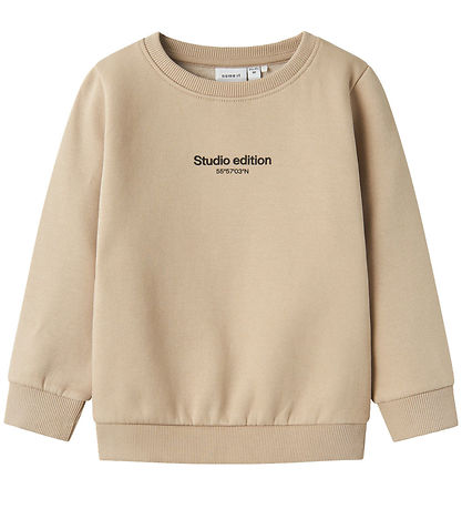 Name It Sweatshirt - NmmBrody - Reines Kaschmir m. Schwarz