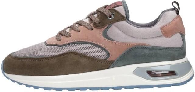 Palpa Beige Paarse Platform Sneakers Multicolor