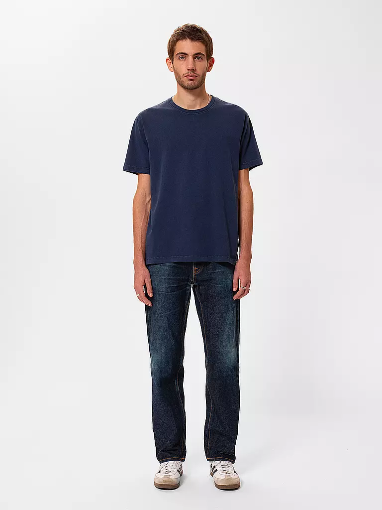 NUDIE JEANS T-Shirt UNO EVERYDAY TEE blau