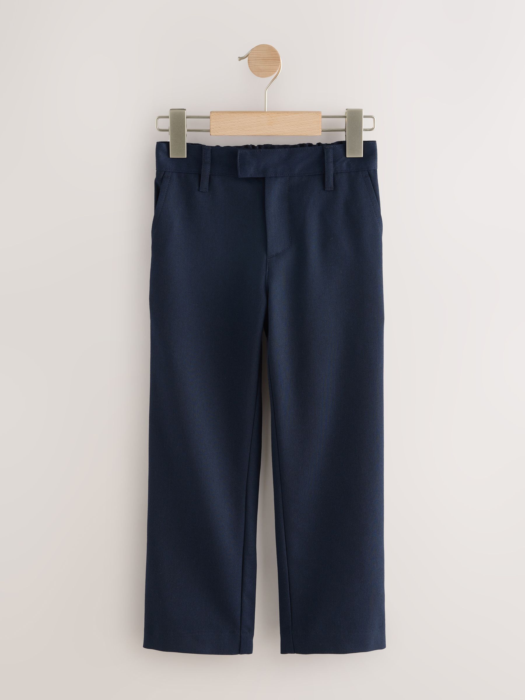 Marineblauw - Schoolbroeken met standaard taille en standaard lengte (3-17jr)
