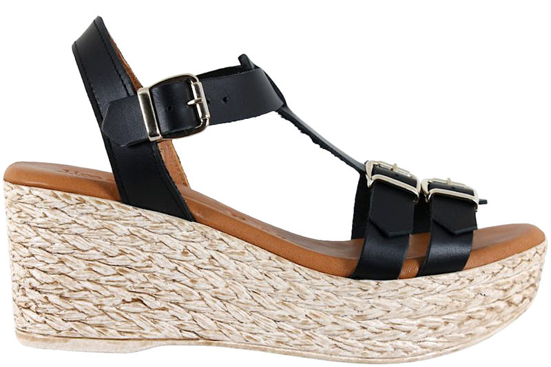 TIM OG SIMONSEN OLGA NEGRO SANDAL I SORT SKIND