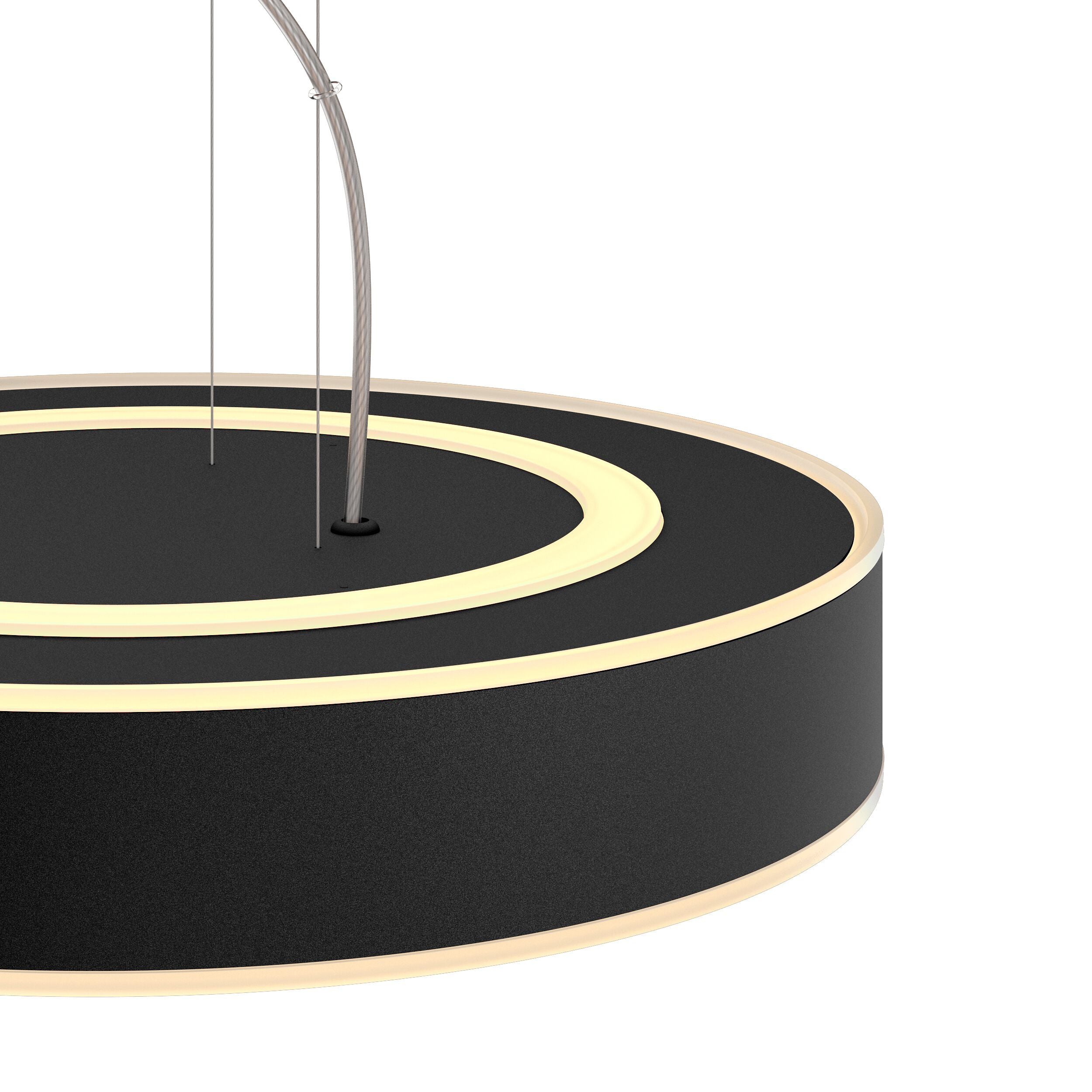 Philips hue ENRAVE Hängeleuchte - Schwarz / B: 47.0 cm x T: 20.9 cm x H: 160.0 cm