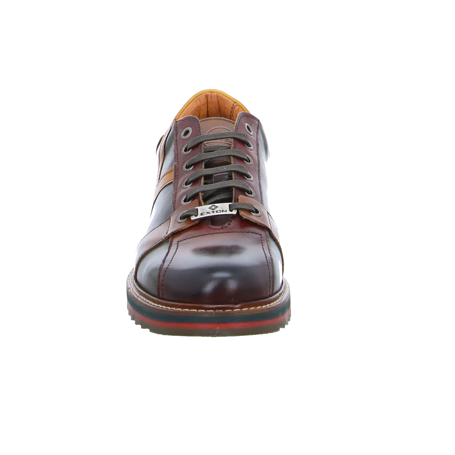 EXTON Halbschuhe Sneaker Grün Leder