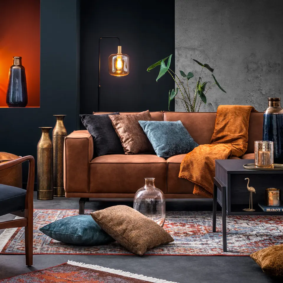 Vloerlamp Toulouse - zwart - 108-150x35x28 cm