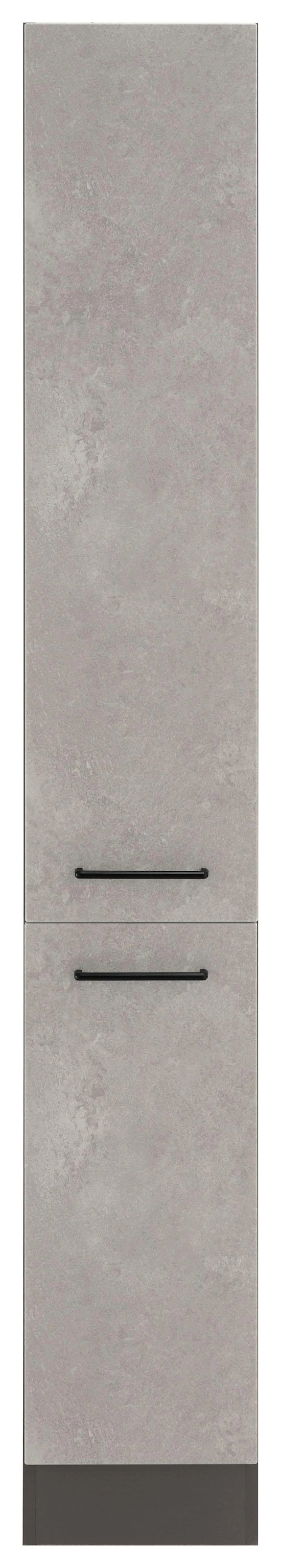 KOCHSTATION Apothekerschrank »KS-Tulsa« 30 cm breit, 200 cm hoch, mit 2 Auszügen, Metallgriff, MDF Front