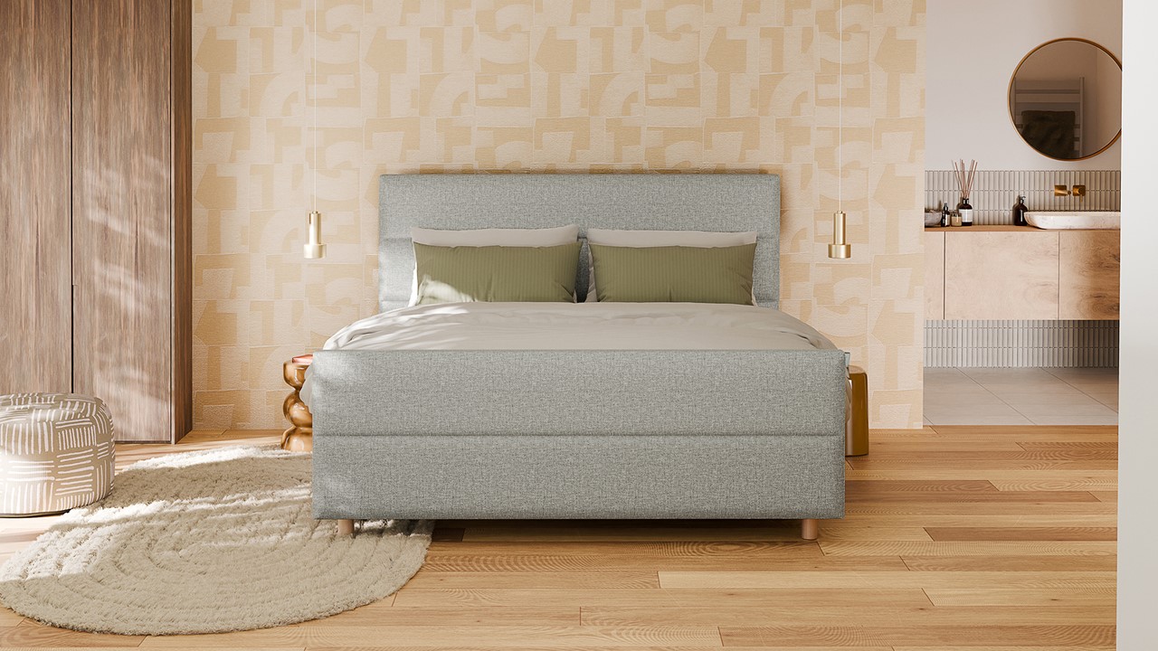 Boxspring Mica - Bold touch ashgrey