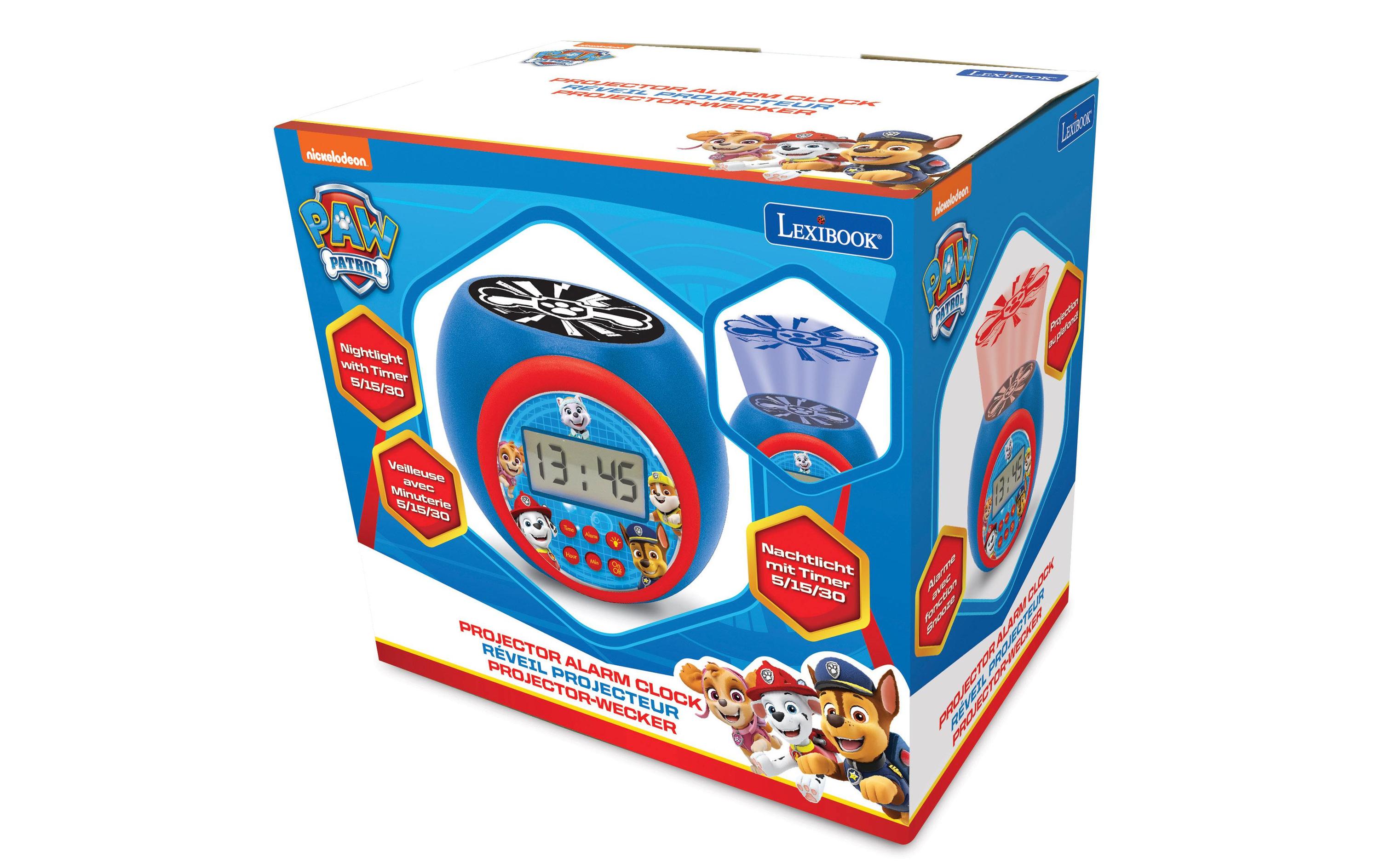 Paw Patrol ProjektionsweckerDigitaler Wecker mit Projektionsanzeige und verschiedenen Funktionen