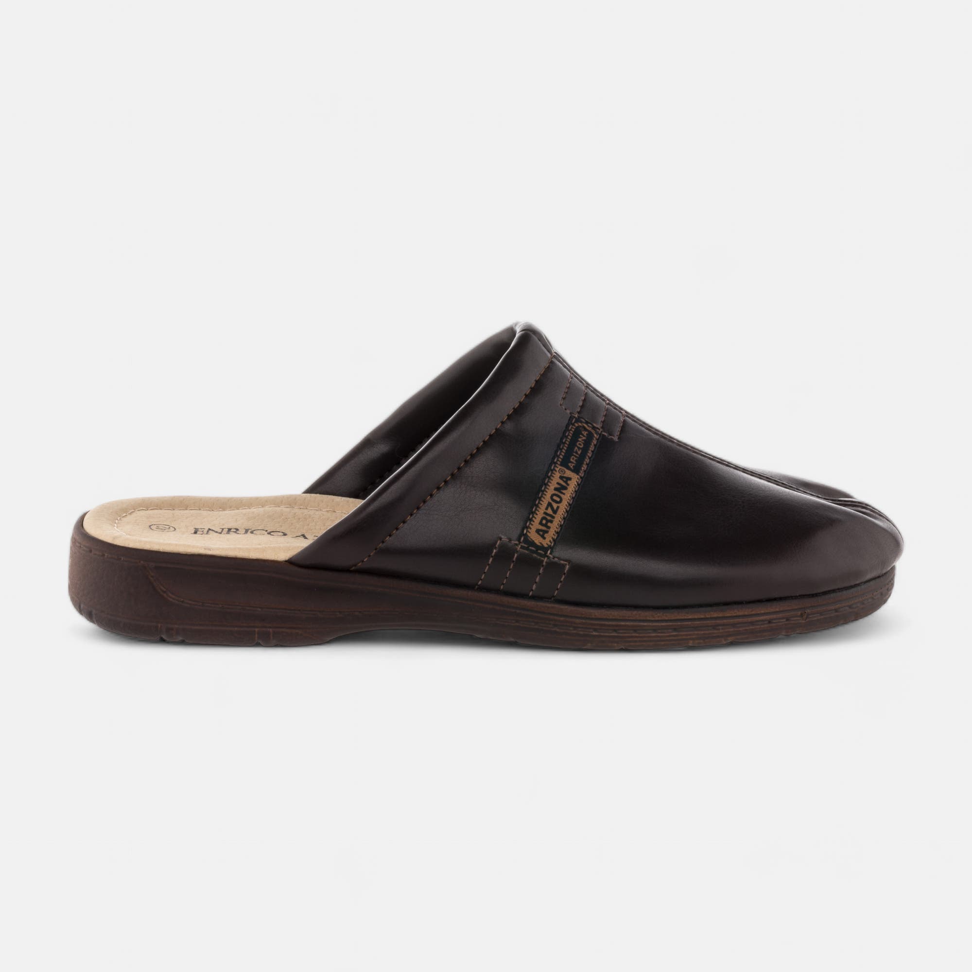 Pantoufles mules Homme marron