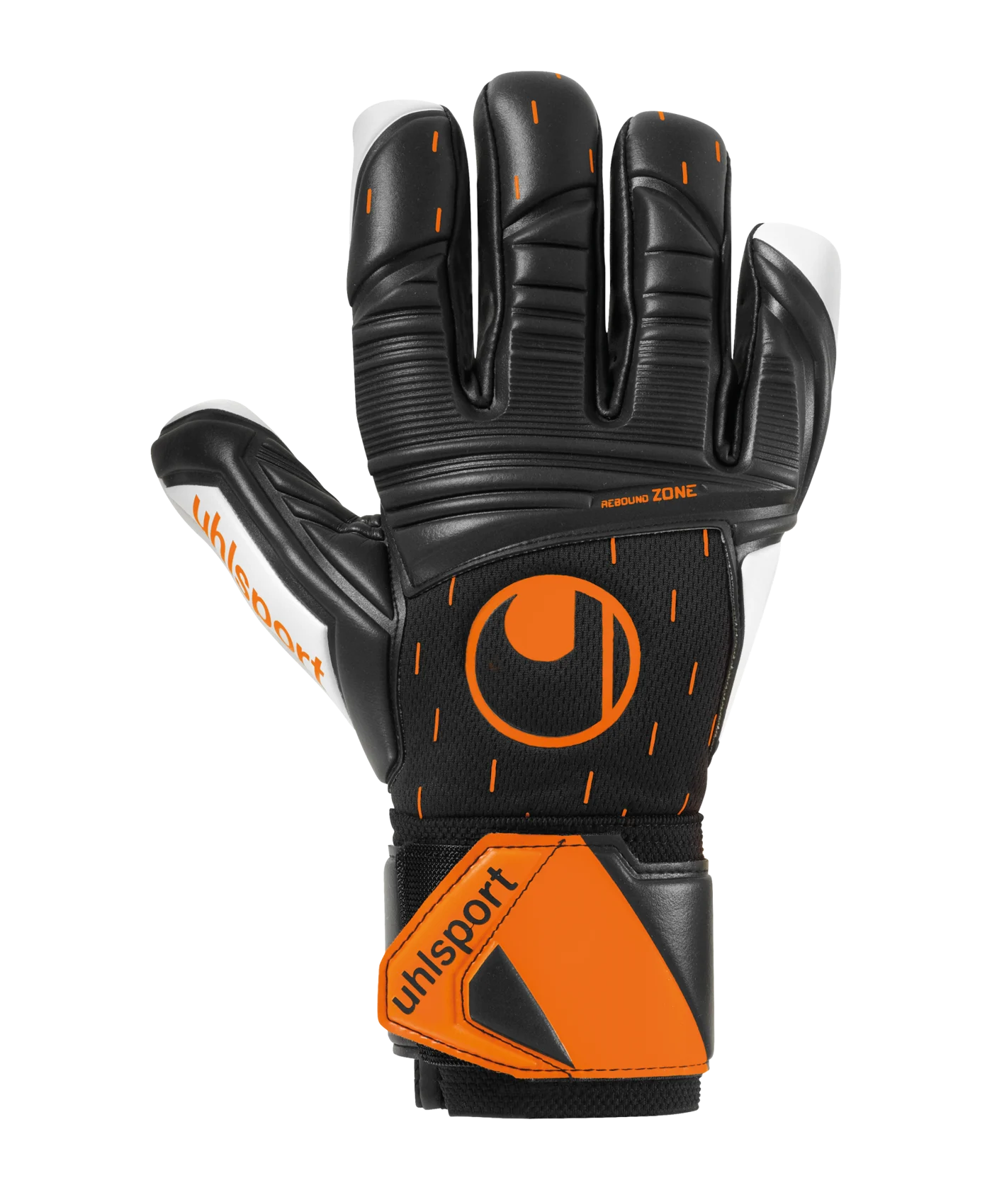uhlsport Supersoft HN Speed Contact TW-Handschuhe Schwarz Weiss Orange F01