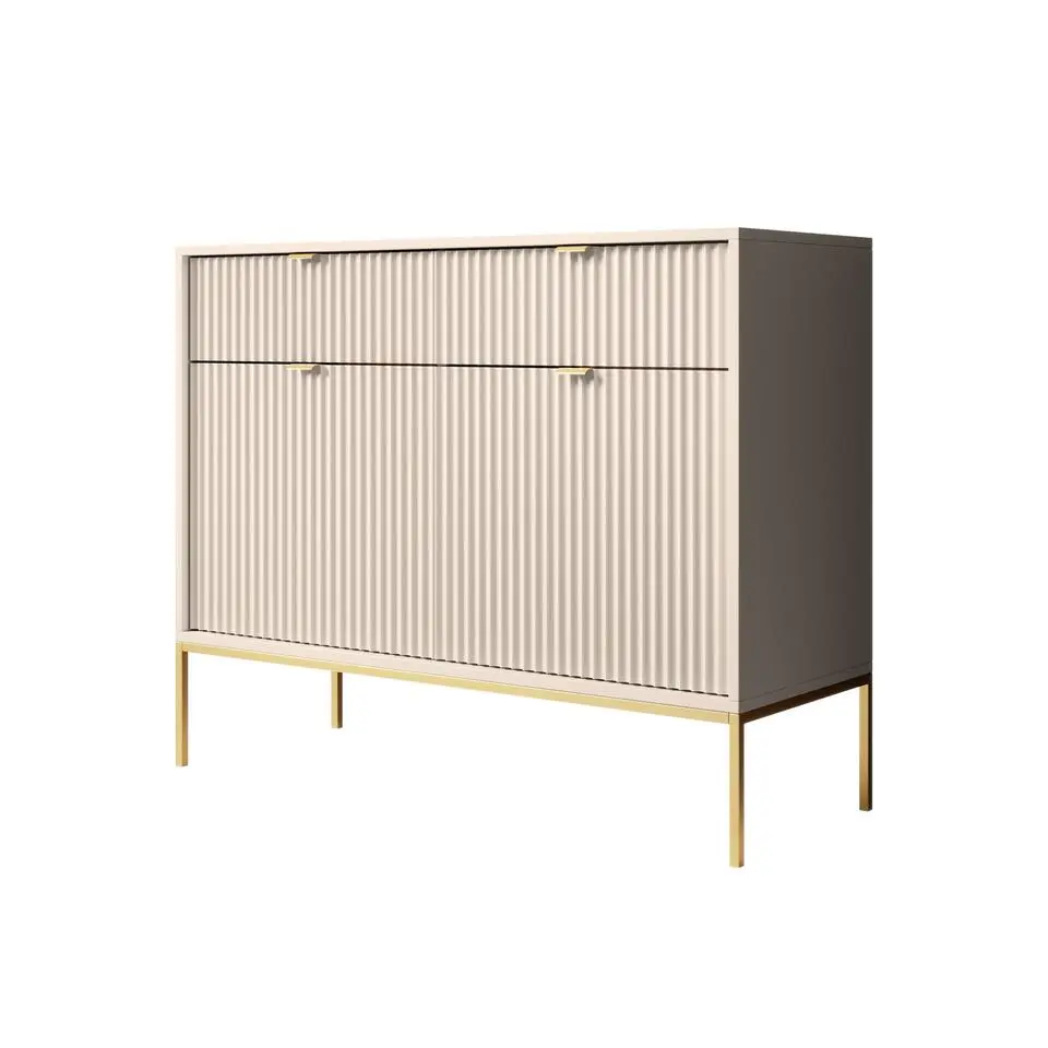 Meubella - Dressoir Navil 2 - Beige - 104 cm
