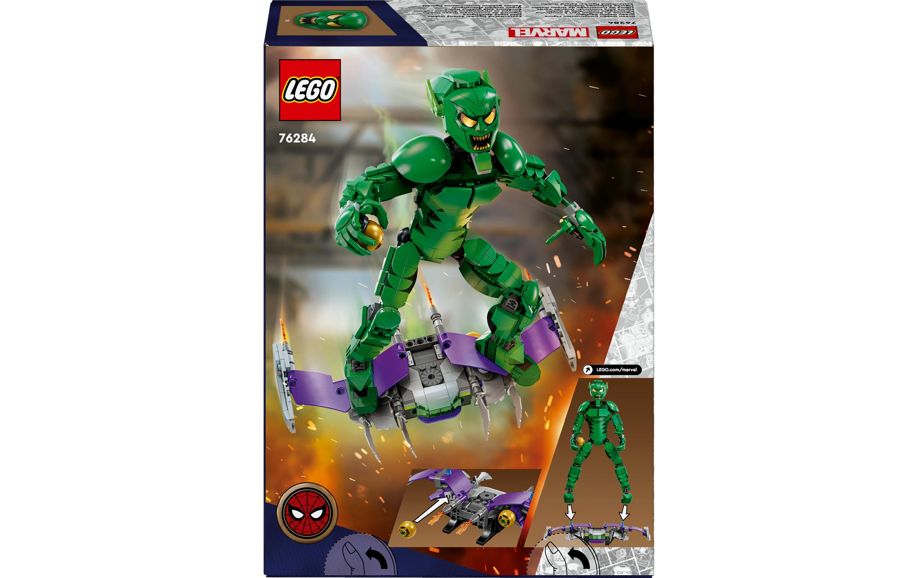 Marvel Green Goblin Baufigur 76284Bewegliches Superschurken-Bauspielzeug