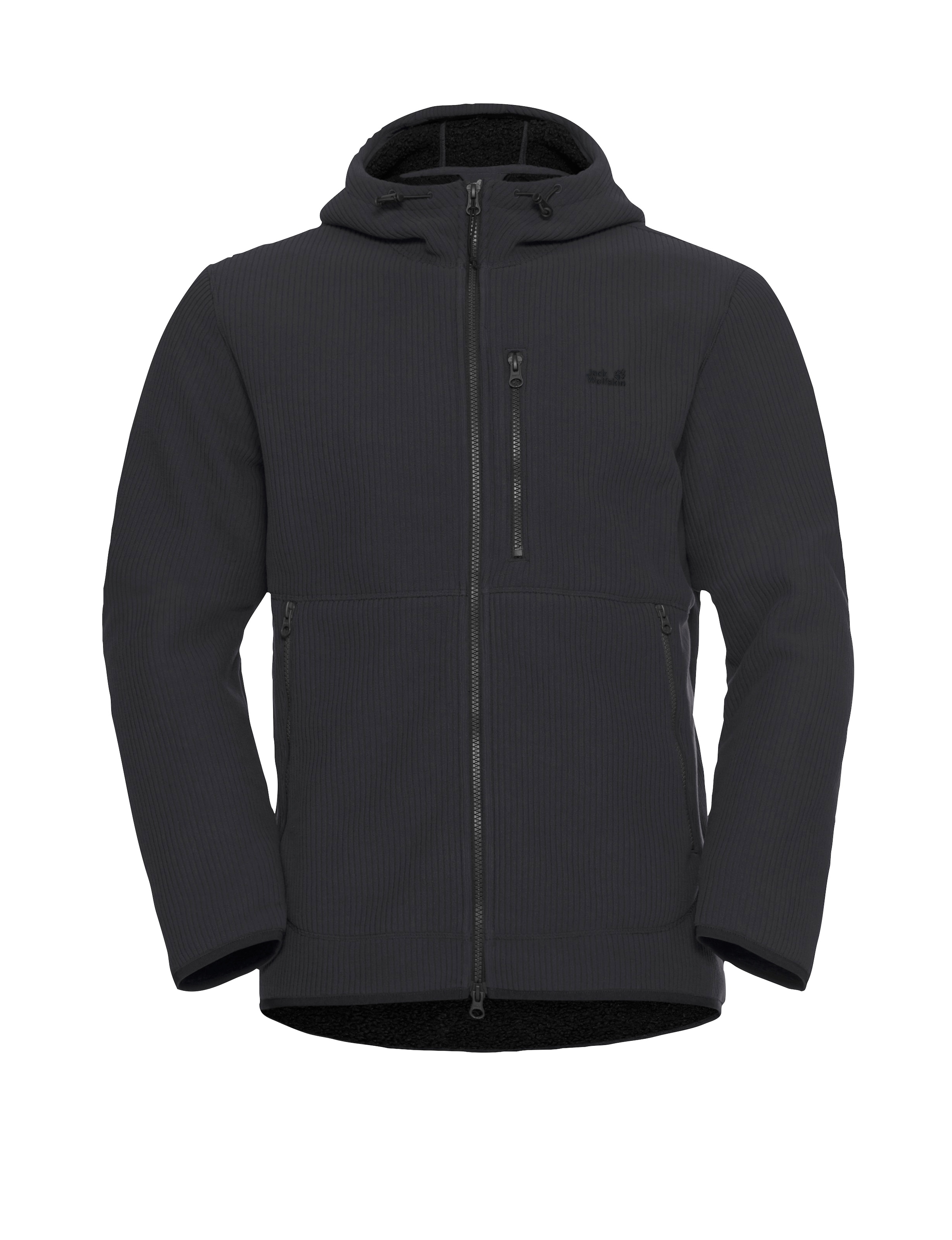 Jack Wolfskin Fleecejacke »LAKE RIDGE HOODED JKT M« mit Kapuze Windabweisend, wärmend, Übergangsjacke