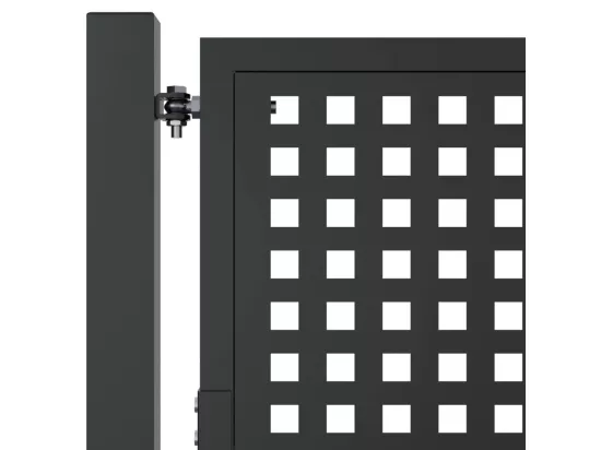 Portail de jardin anthracite 105x225 cm acier