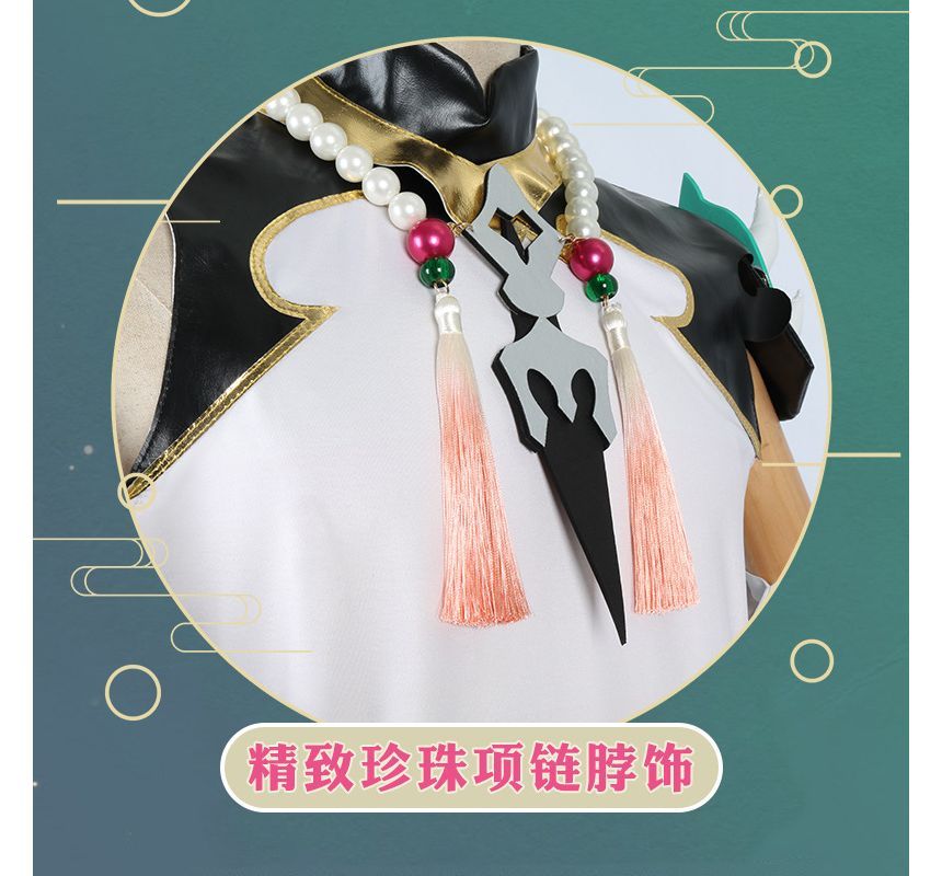 Feravin - Genshin Impact Xiao Cosplay Kostuumset / Masker