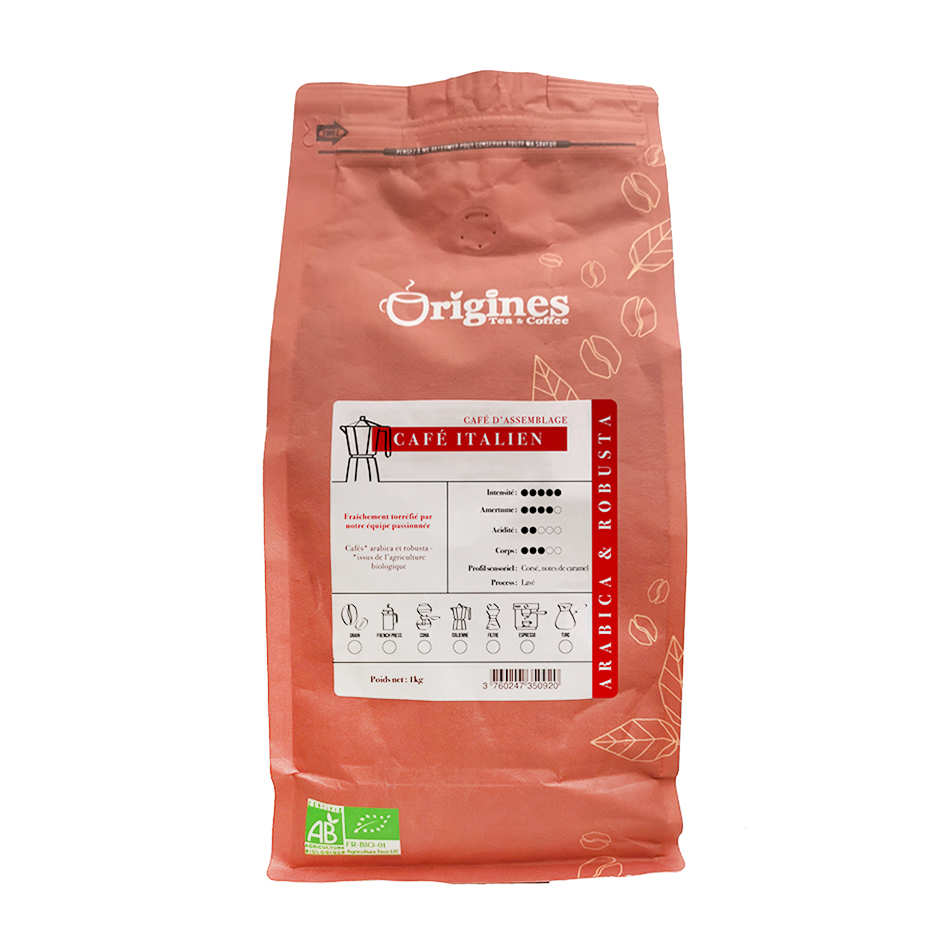 Café en grain bio - Italien