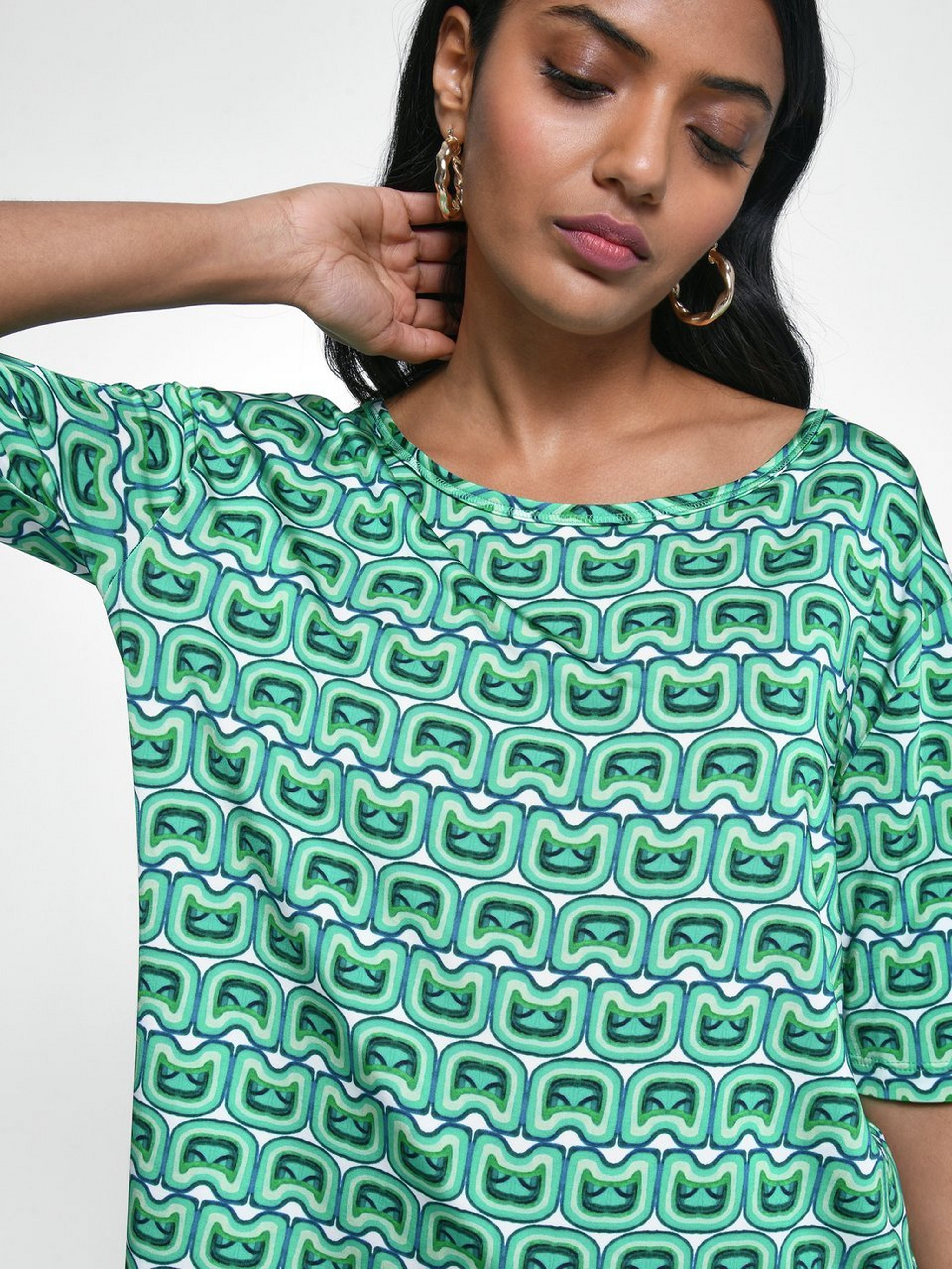 Rundhals-Shirt