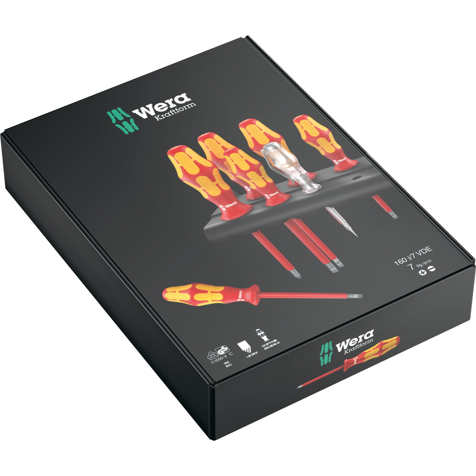 Wera Schraubendreher Schraubendreher Satz 160i/7, VDE