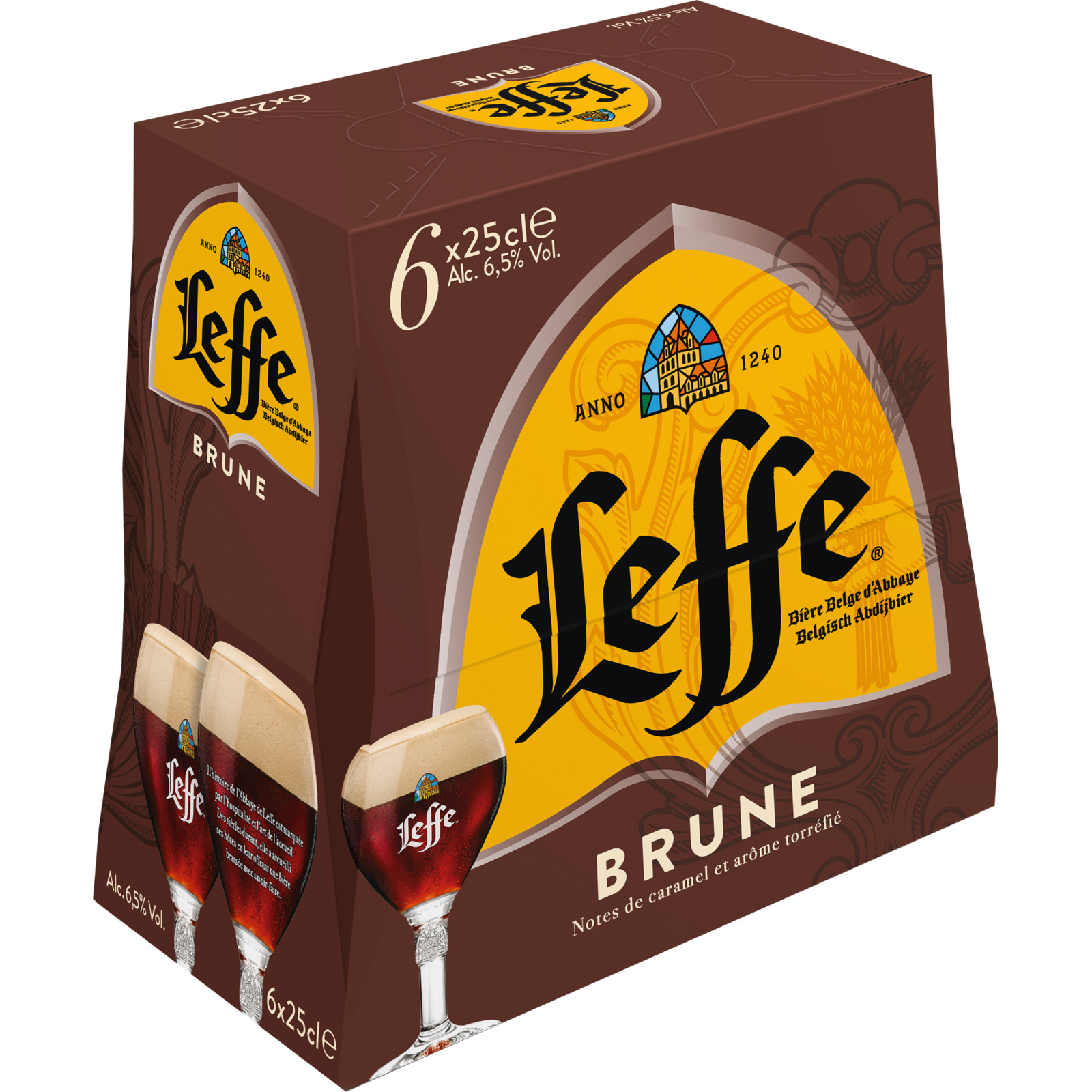 Leffe Brune Bier 6x25cl