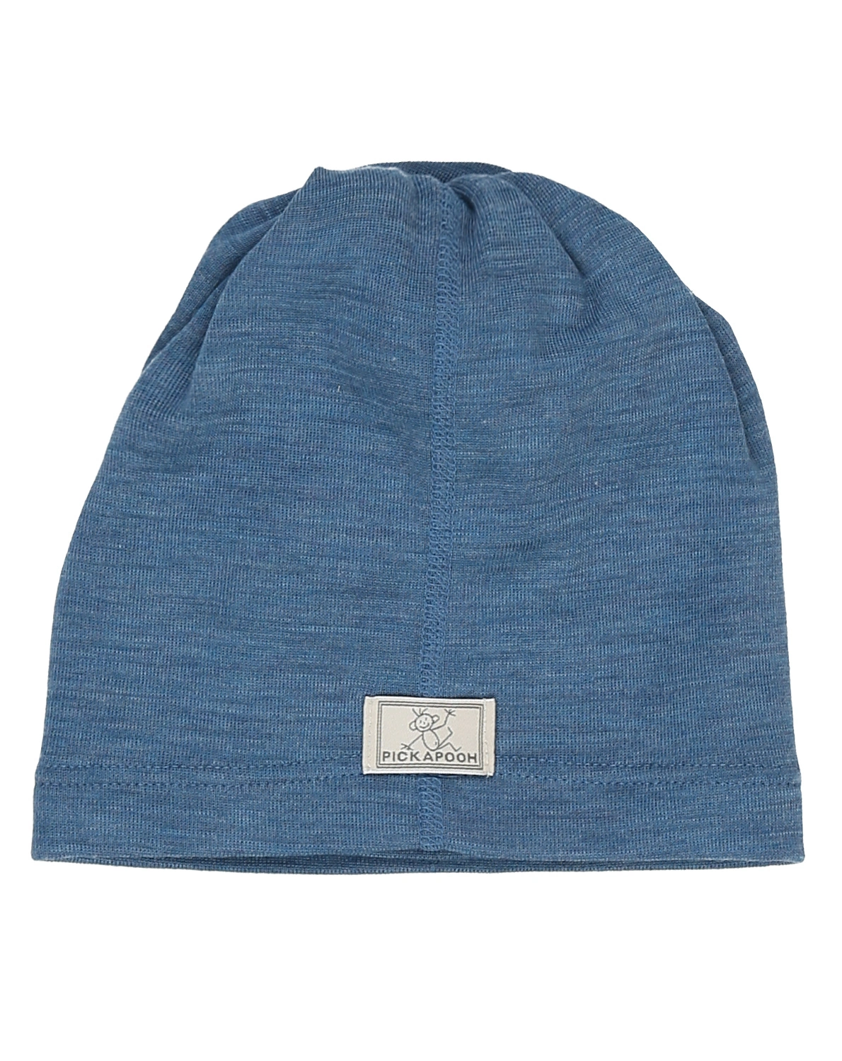 Mützenschal STRUNZL mit Seide in jeansblau