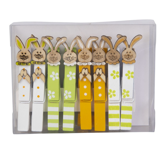 Deko-Holzklammer - Ostern - ca. 8,5cm - 8 Stück