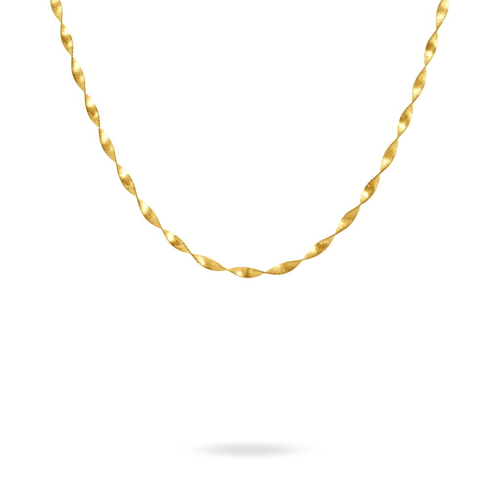 Collier Izar Maille Torsadee Or Jaune