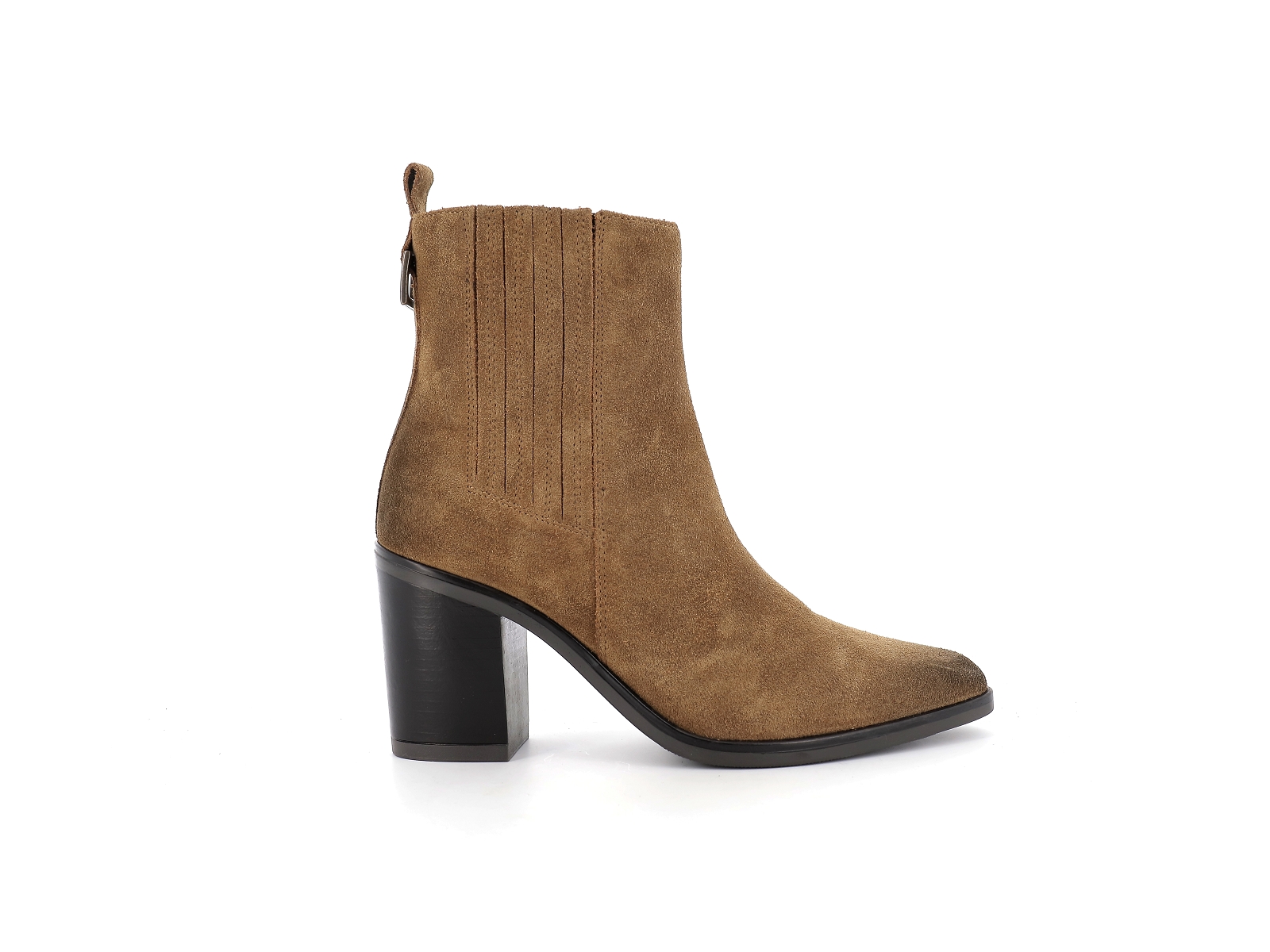 Elue par nous-A46112 Nubuck Velours Marron