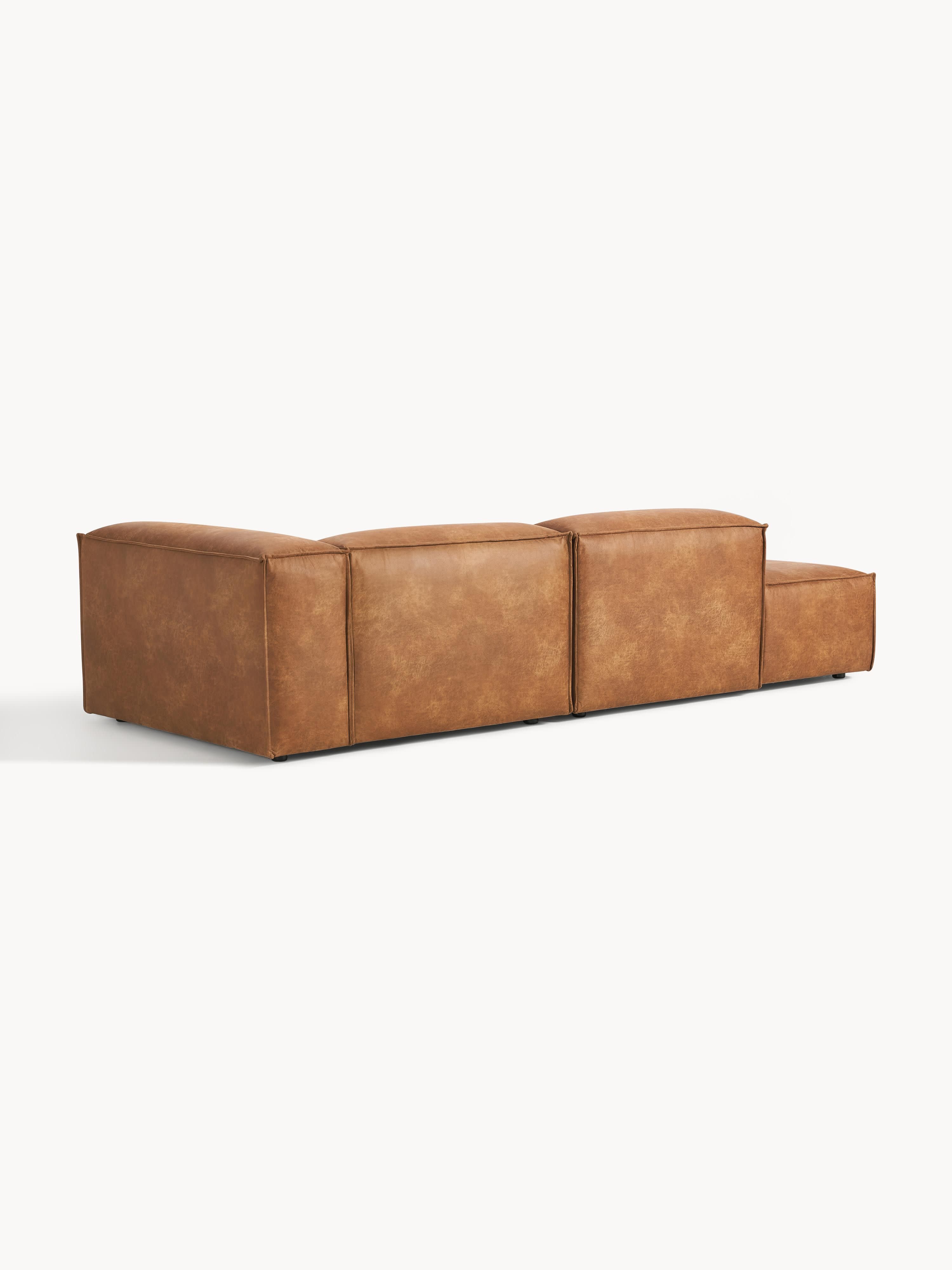 Modulaire chaise longue Lennon van gerecycled leer