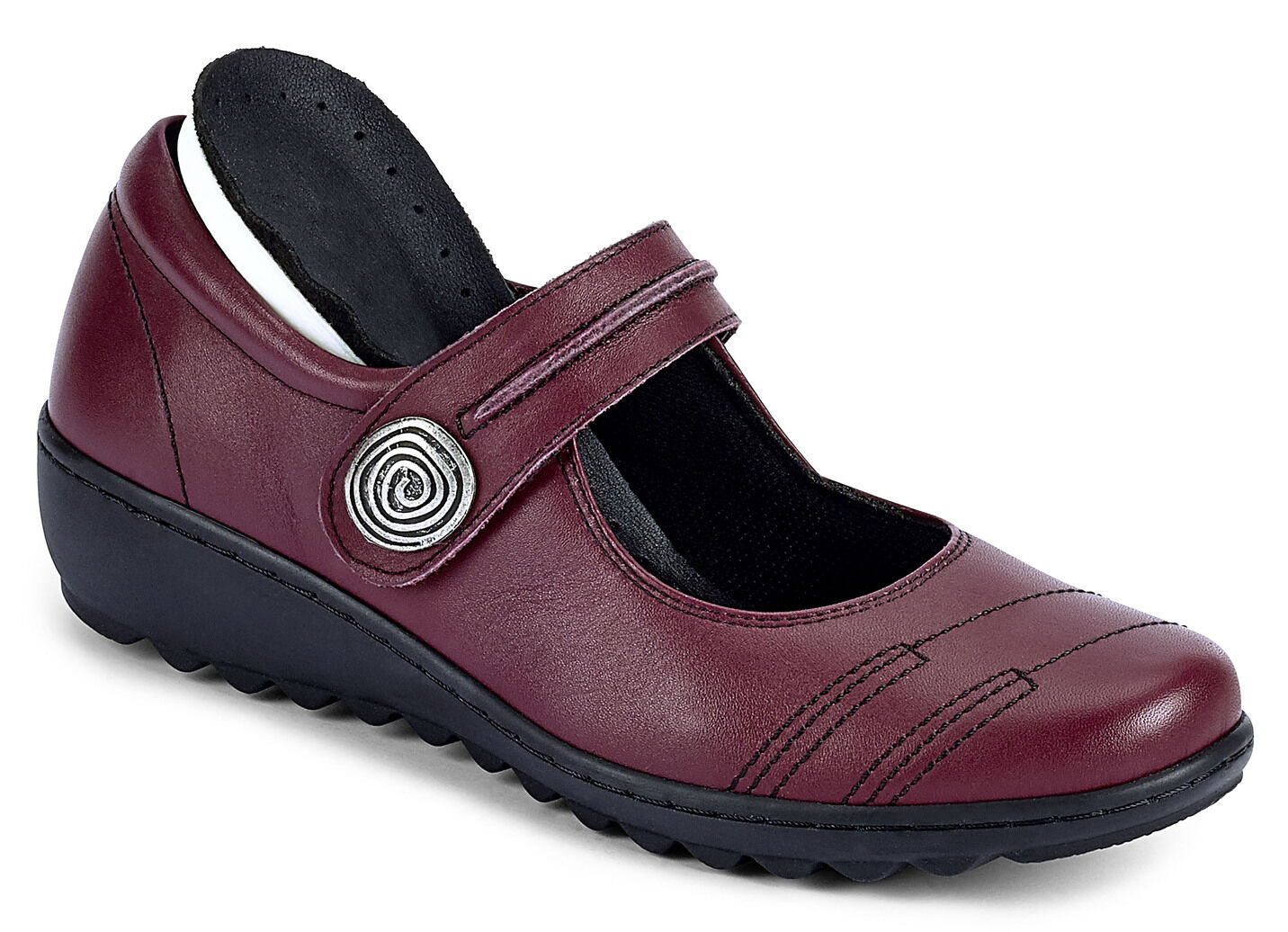 Slipper mit herausnehmbarem Lederfussbett, Weite G