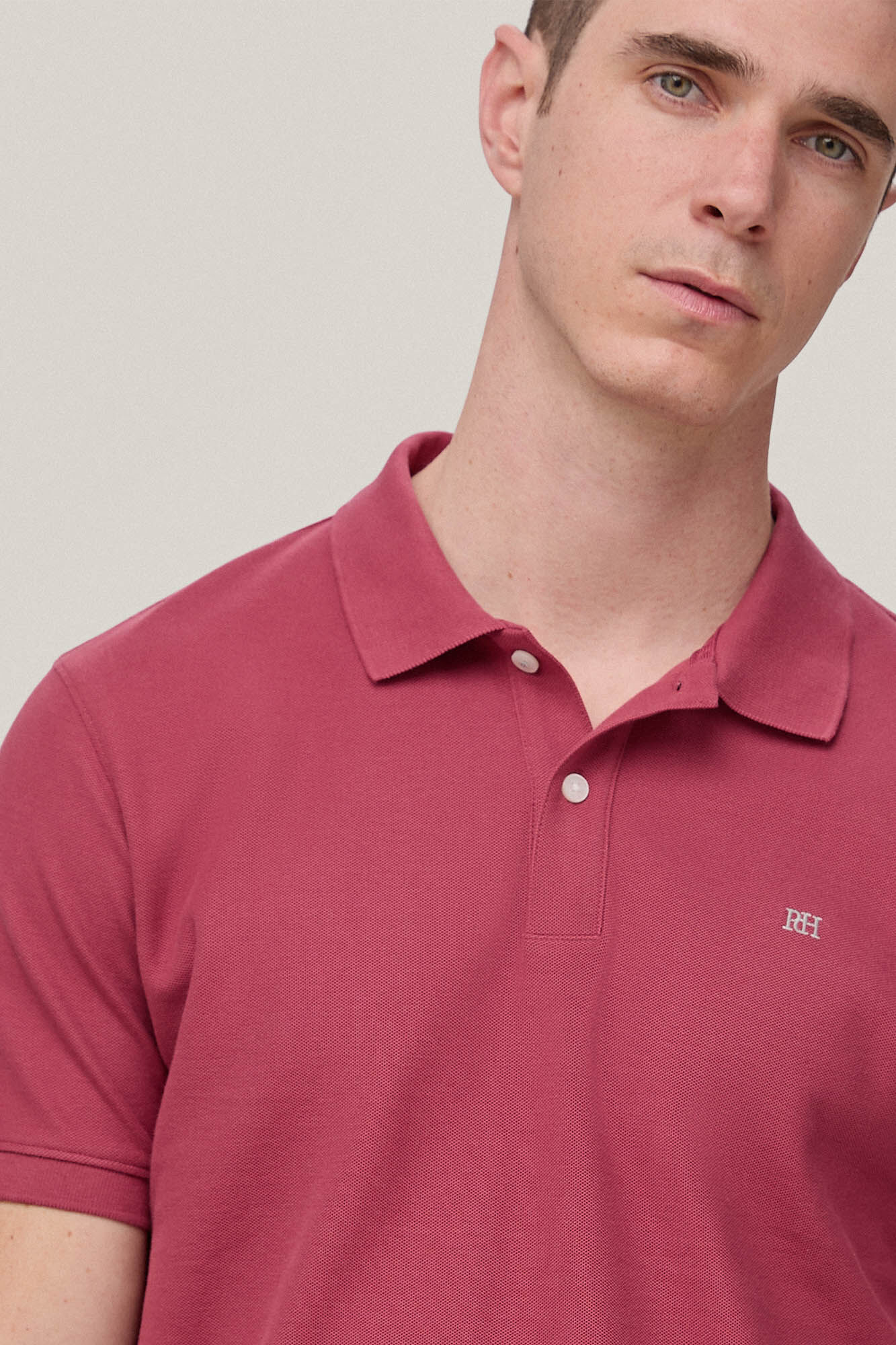 Polo slim fit anti-odor - Bordô