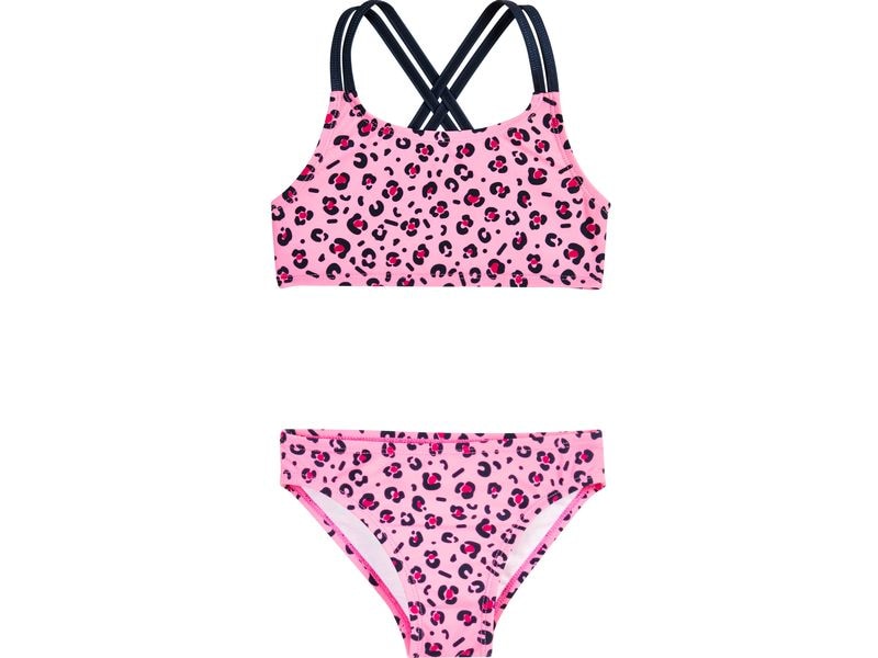 Playshoes Bikini Leo-Print Pink Gr. 98/104 UV-Schutz Badebekleidung für Mädchen