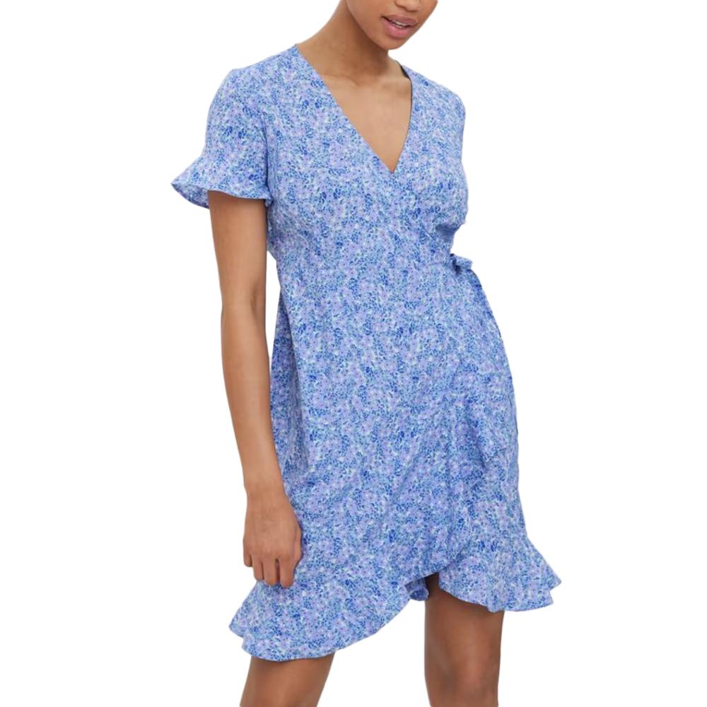 Vero Moda Maternity Robe de Grossesse Bleu Femme Vero Moda Maternity Henna
