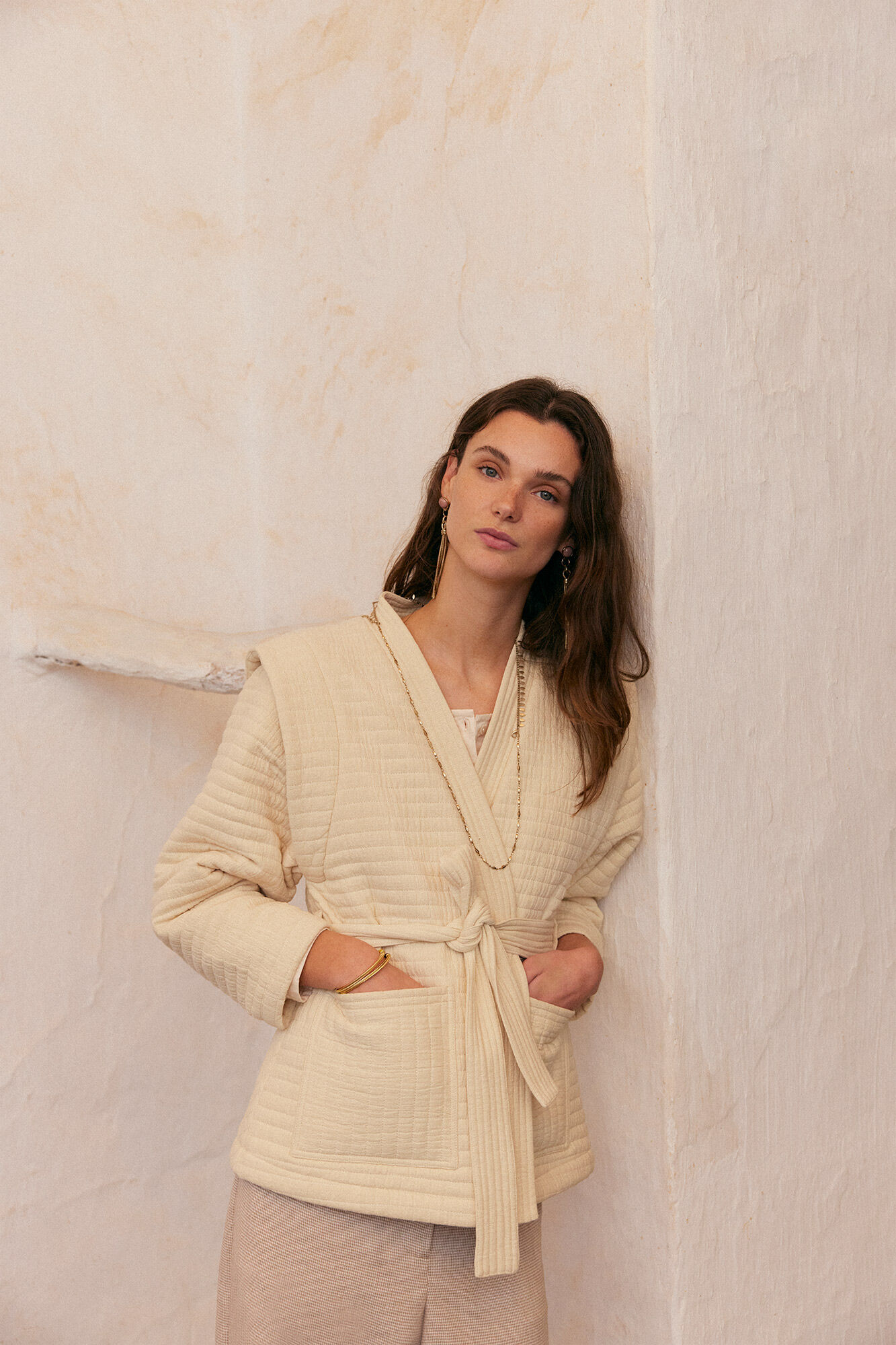 Jaqueta Natalia Cotton - Bege